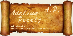 Adelina Pecelj vizit kartica